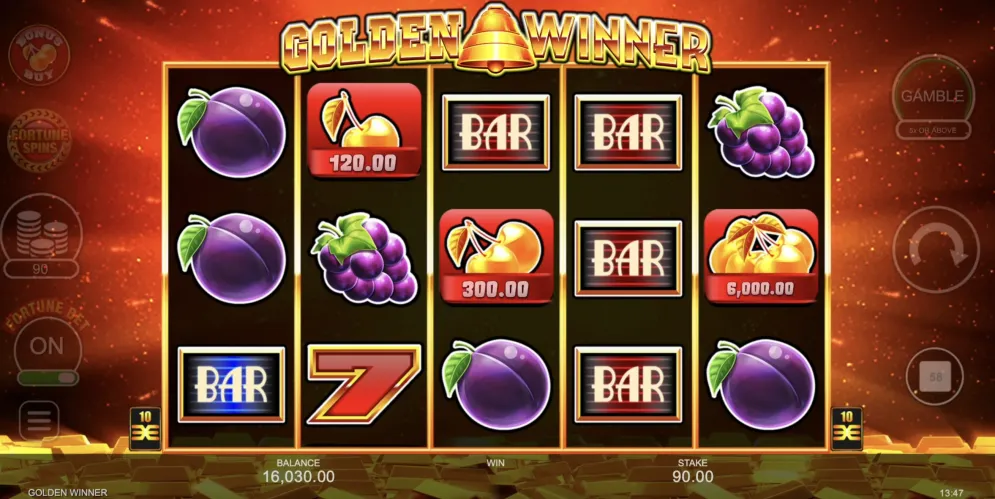Golden Winner gameplay